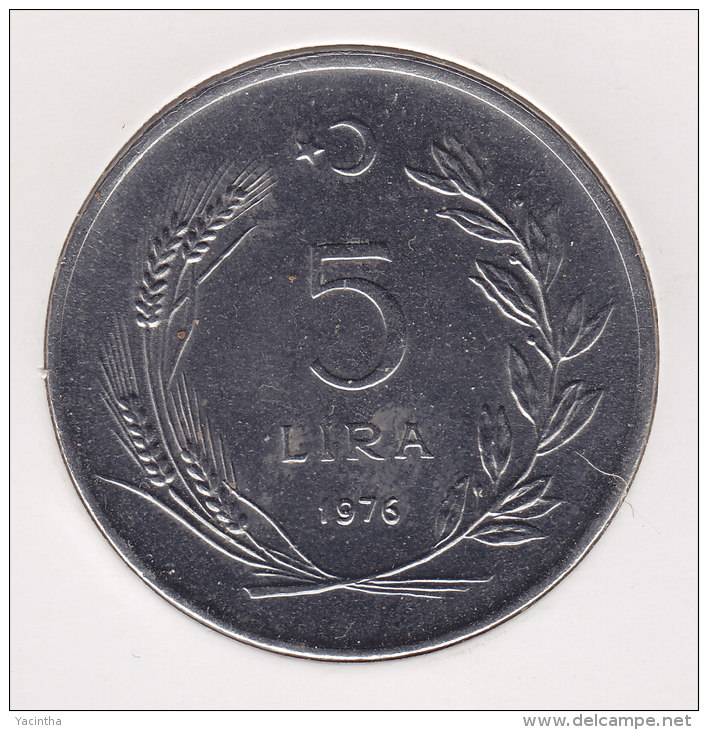 @Y@   Turkije  5 LIRA  1976   Unc   (2512) - Turquia