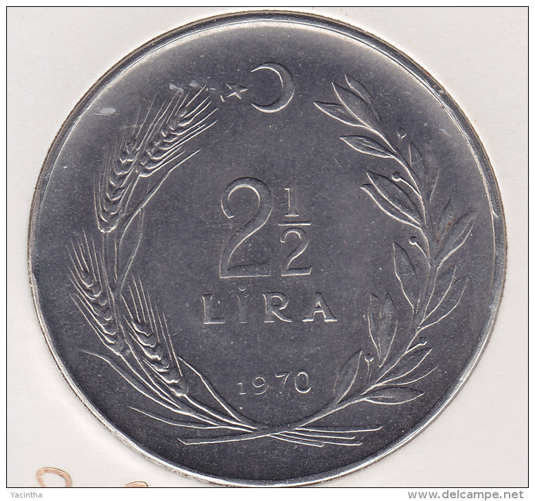 @Y@   Turkije  2 1/2 LIRA  1970  Unc    (2506) - Turquie