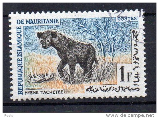 MAURITANIE - HYENE TACHETEE - 1963 - 1f - Oblitérée - - Mauretanien (1960-...)