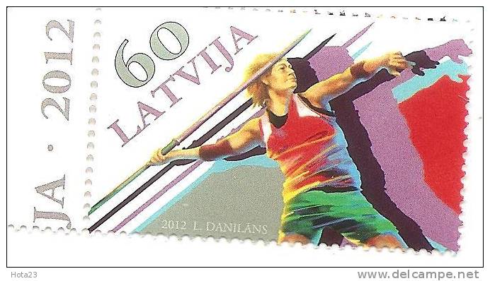 Latvia 2012  SPORT Javelin Throwing  Olympic Games, London  MNH - Sommer 2012: London