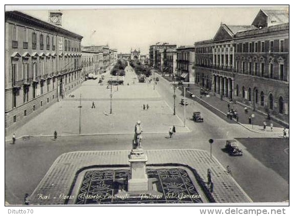 Bari - Corso Vittorio Emanuele - Palazzo Del Governo - Formato Grande Viaggiata - S - Bari