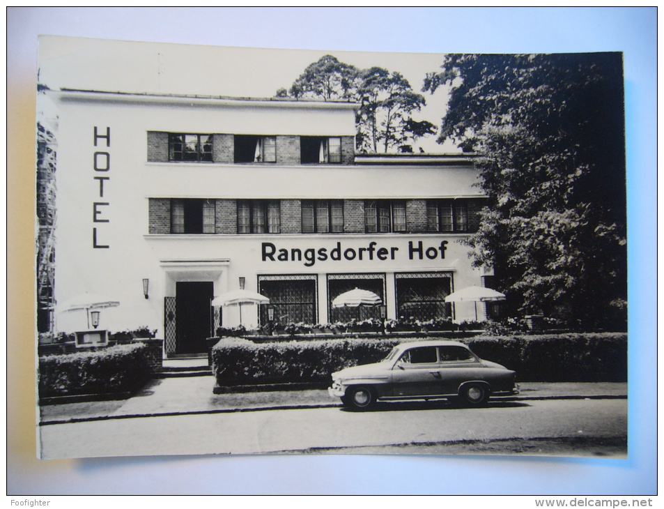 Germany: Rangsdorf (Kr. Zossen) - Hotel Rangsdorfer Hof - Oldtimer, Old Auto - 1950's Unused - Rangsdorf