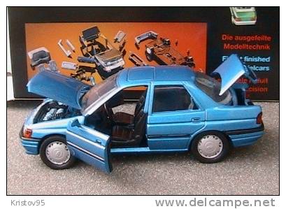 FORD ORION GHIA BERLINE 4 PORTES SCHABAK BLUE METAL 1/43 MADE IN GERMANY - Schabak