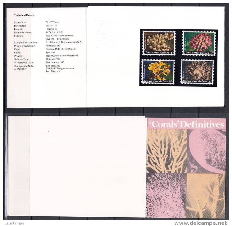 Papua New Guinea 1982 Coral Definitives Stamp Pack - Papouasie-Nouvelle-Guinée