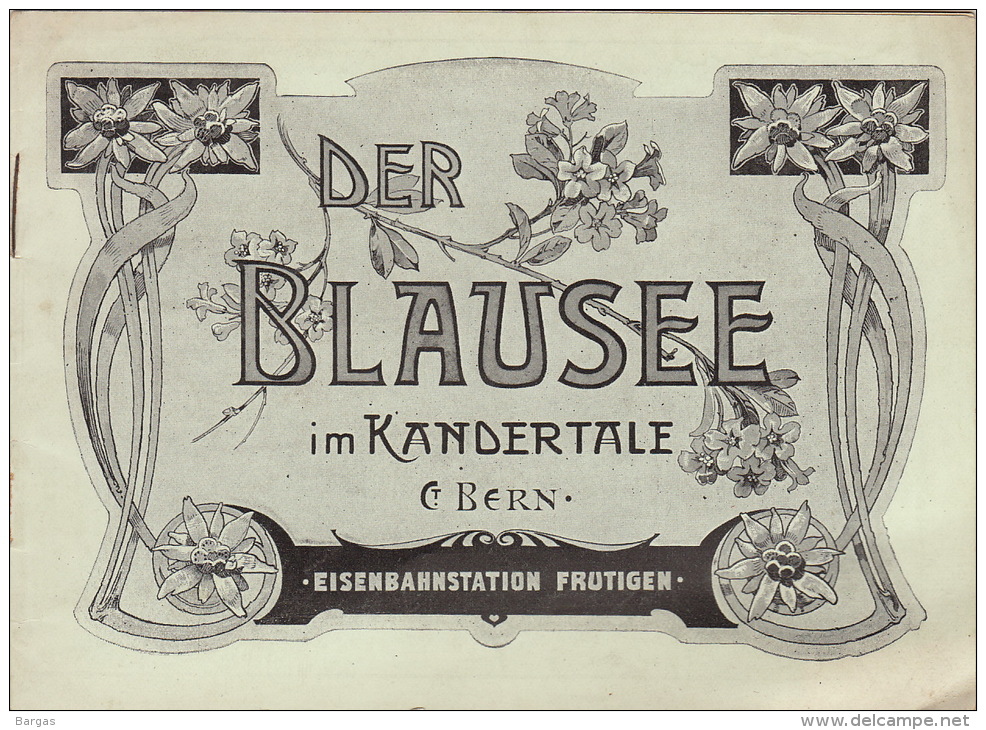 Guide Suisse "der Blausee Im Kandertale" Berne Eisenbahnstation Frutigen En 18 Pages - Toerisme