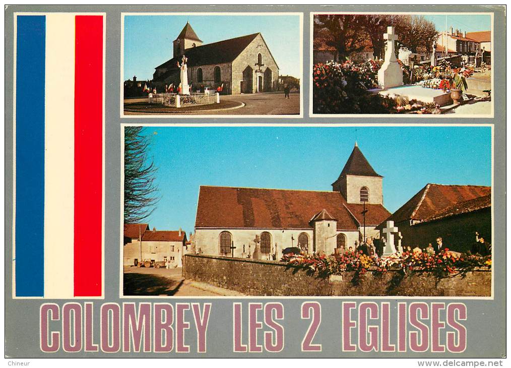 COLOMBEY LES DEUX EGLISES CARTE MULTIVUES - Colombey Les Deux Eglises