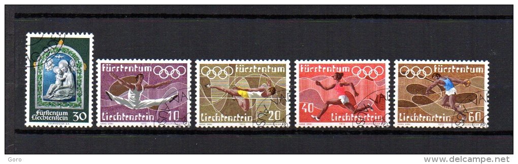 Liechtenstein   1971-72.-   Y&T  Nº    498 - 499/502 - Oblitérés