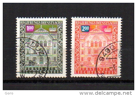 Liechtenstein   1976.-   Y&T  Nº    65-68   Servicio - Fiscales