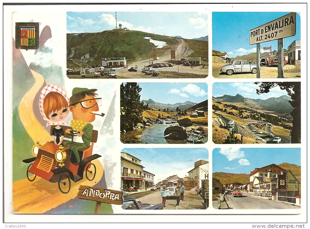 N°Y&T 159  ANDORRE Vers FRANCE    Le   25  AOUT1969(2 SCANS) - Lettres & Documents