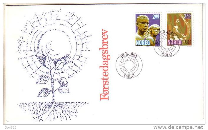 GOOD NORWAY FDC 1985 - Year Of Kind - FDC