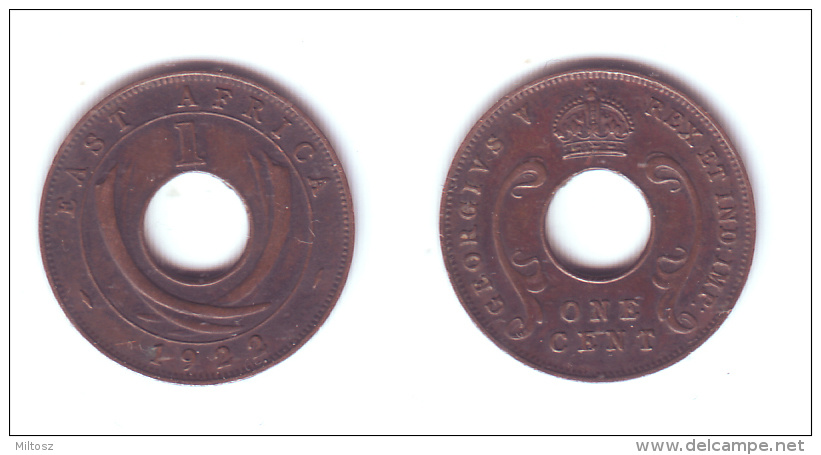 East Africa 1 Cent 1922 - Colonia Británica