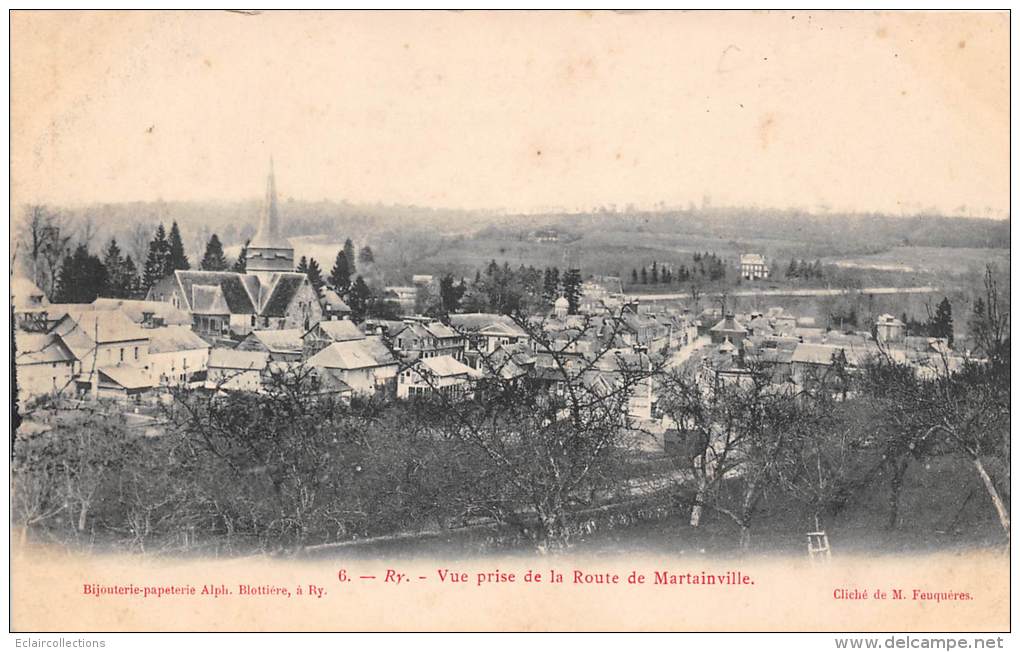 Ry     76      Vue Prise De La Route De Martainville - Andere & Zonder Classificatie