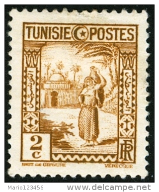 TUNISIA, FRENCH PROTECTORATE, USI E COSTUMI, 1931, FRANCOBOLLO NUOVO (MLH*), Mi 172, Scott 123, YT 162 - Neufs