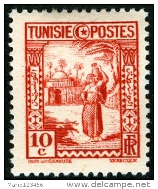 TUNISIA, FRENCH PROTECTORATE, USI E COSTUMI, 1931, FRANCOBOLLO NUOVO (MLH*), Mi 175, Scott 126, YT 165 - Neufs
