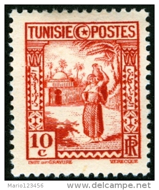 TUNISIA, FRENCH PROTECTORATE, USI E COSTUMI, 1931, FRANCOBOLLO NUOVO (MLH*), Mi 175, Scott 126, YT 165 - Unused Stamps