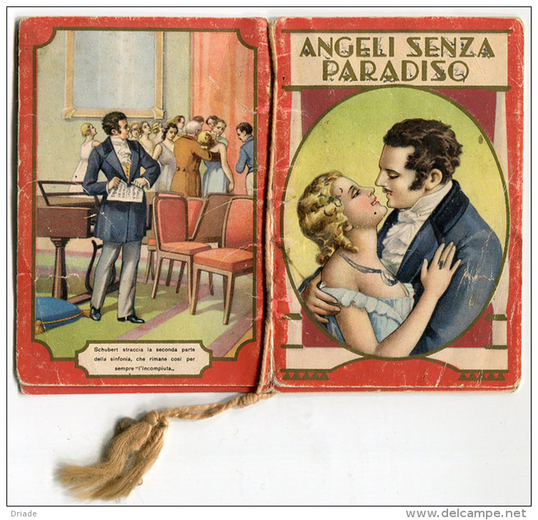 CALENDARIETTO ANGELI SENZA PARADISO ANNO 1937 CINEMA CALENDRIER - Formato Piccolo : 1921-40