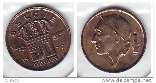 50 CENTIMES Bronze Baudouin 1977 FL - 50 Centimes