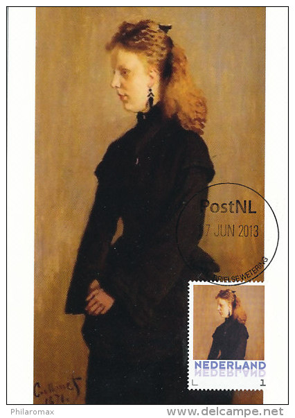 D14624 CARTE MAXIMUM CARD 2013 NETHERLANDS - CLAUDE MONET - PORTRAIT GUURTJE VAN DE STADT !! PLEASE READ !! - Impressionisme