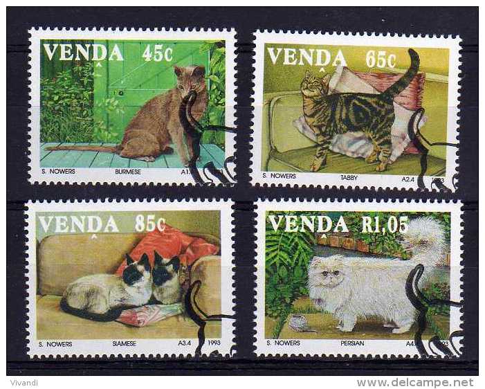 Venda - 1993 - Domestic Cats - Used/CTO - Venda