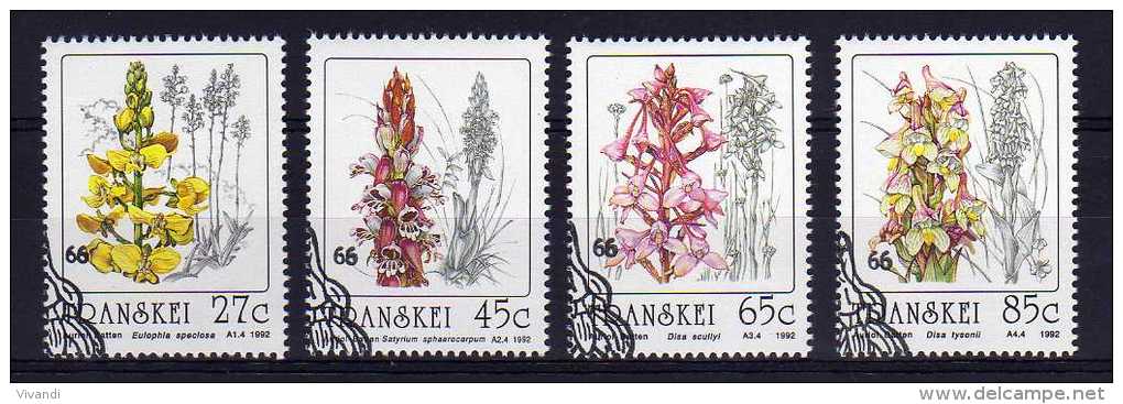 Transkei - 1992 - Orchids - Used/CTO - Transkei