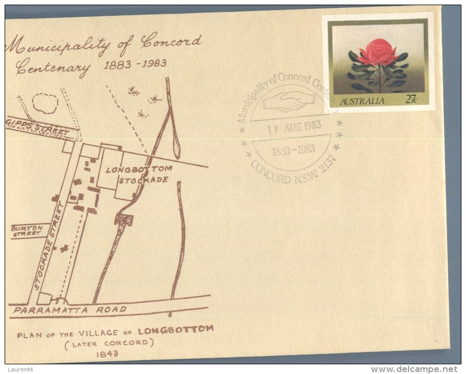 (499) Australia Envelope - Centenary Of Concord - Altri & Non Classificati