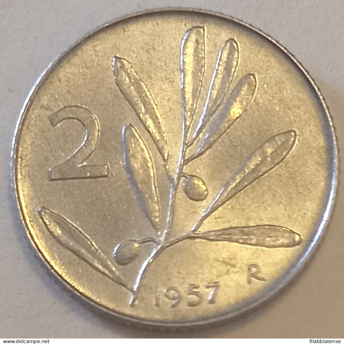 1957 - Italia 2 Lire   ----- - 2 Liras