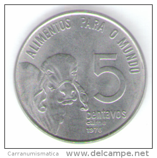 BRASILE 5 CENTAVOS 1976 - Brasilien