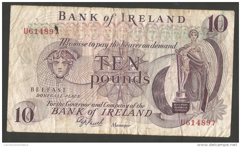 [NC] IRELAND - The CENTRAL BANK Of IRELAND - 10 POUNDS - Ireland