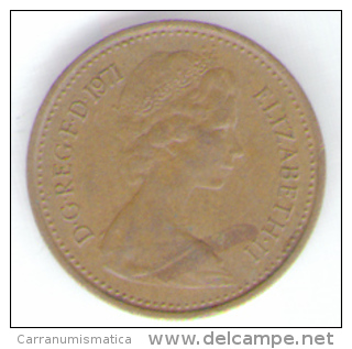 GREAT BRITAIN / GRAN BRETAGNA - ELIZABETH II -  1/2 NEW PENNY  ( 1971 ) - 1/2 Penny & 1/2 New Penny