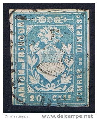 Switserland: Stempelmarken/Timbre Fiscal Canton Fribourg - Revenue Stamps