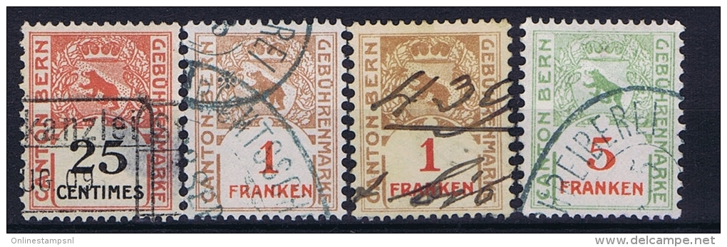 Switserland: Stempelmarken/Timbre Fiscal Canton Bern - Revenue Stamps