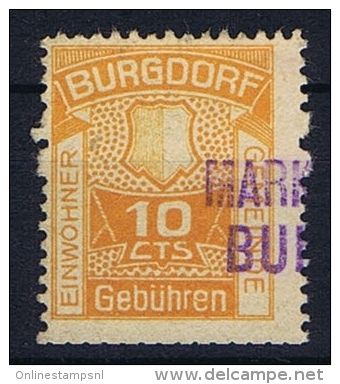 Switserland: Stempelmarken/Timbre Fiscal  Bergdorf Gebühren - Revenue Stamps