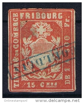 Switserland: Stempelmarken/Timbre Fiscal  Canton Fribourg - Revenue Stamps