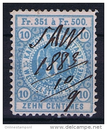 Switserland: Stempelmarken/Timbre Fiscal Canton Basel - Revenue Stamps