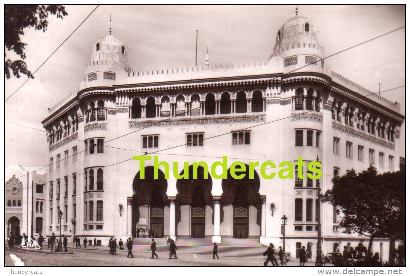 CPA ALGER ALGERIE  CARTE DE PHOTO HOTEL DES POSTES - Autres & Non Classés