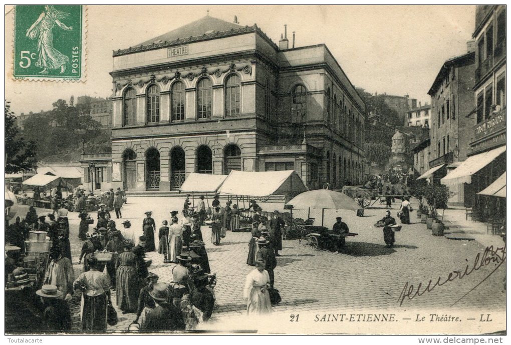 CPA 42 SAINT ETIENNE LE THEATRE 1909 - Saint Etienne