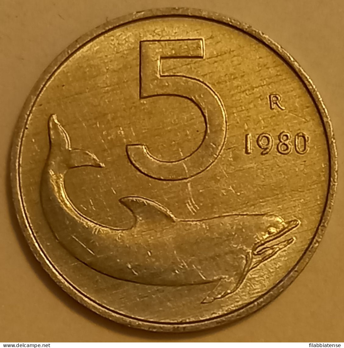 1980 - Italia 5 Lire    ---- - 5 Liras