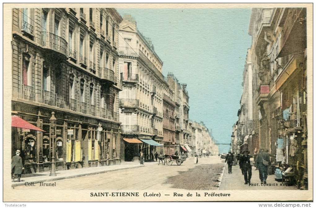 CPA 42 SAINT ETIENNE RUE DE LA PREFECTURE 1938 - Saint Etienne