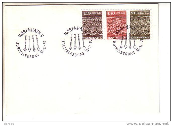 GOOD DENMARK FDC 1980 - Lace - FDC