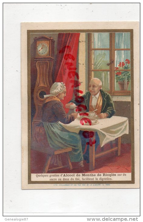 69 - LYON - CHROMO ALCOOL DE MENTHE DE RICLQLES - PETIT DEJEUNE COMTOISE - Infantes