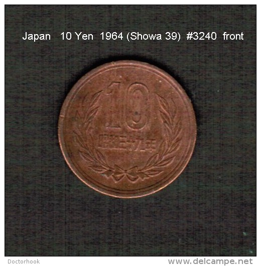 JAPAN    10  YEN  1964  (Hirohito 39---Showa Period)  (Y # 73a) - Japan
