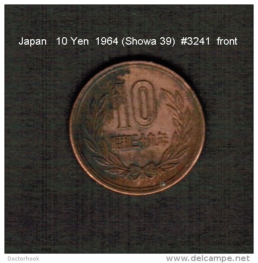 JAPAN    10  YEN  1964  (Hirohito 39---Showa Period)  (Y # 73a) - Japan