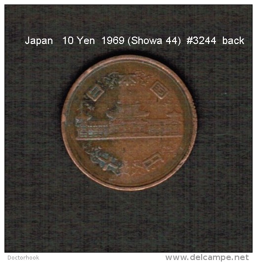 JAPAN    10  YEN  1969  (Hirohito 44---Showa Period)  (Y # 73a) - Japon