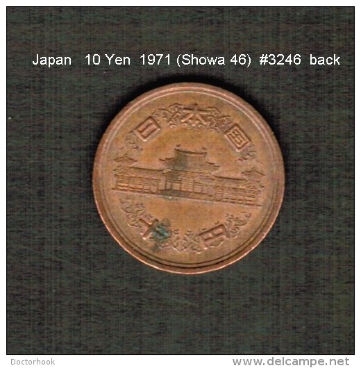 JAPAN    10  YEN  1971  (Hirohito 46---Showa Period)  (Y # 73a) - Japón