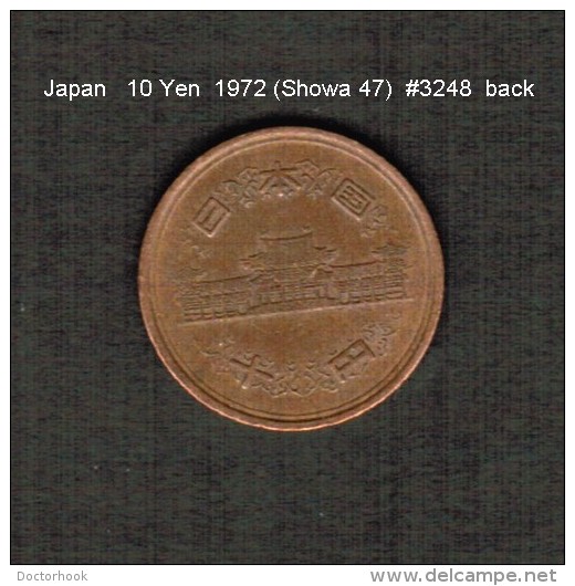 JAPAN    10  YEN  1972  (Hirohito 47---Showa Period)  (Y # 73a) - Japan