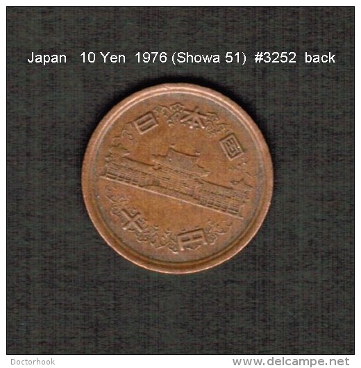 JAPAN    10  YEN  1976  (Hirohito 51---Showa Period)  (Y # 73a) - Japon