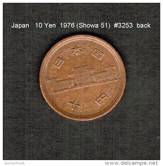 JAPAN    10  YEN  1976  (Hirohito 51---Showa Period)  (Y # 73a) - Japan