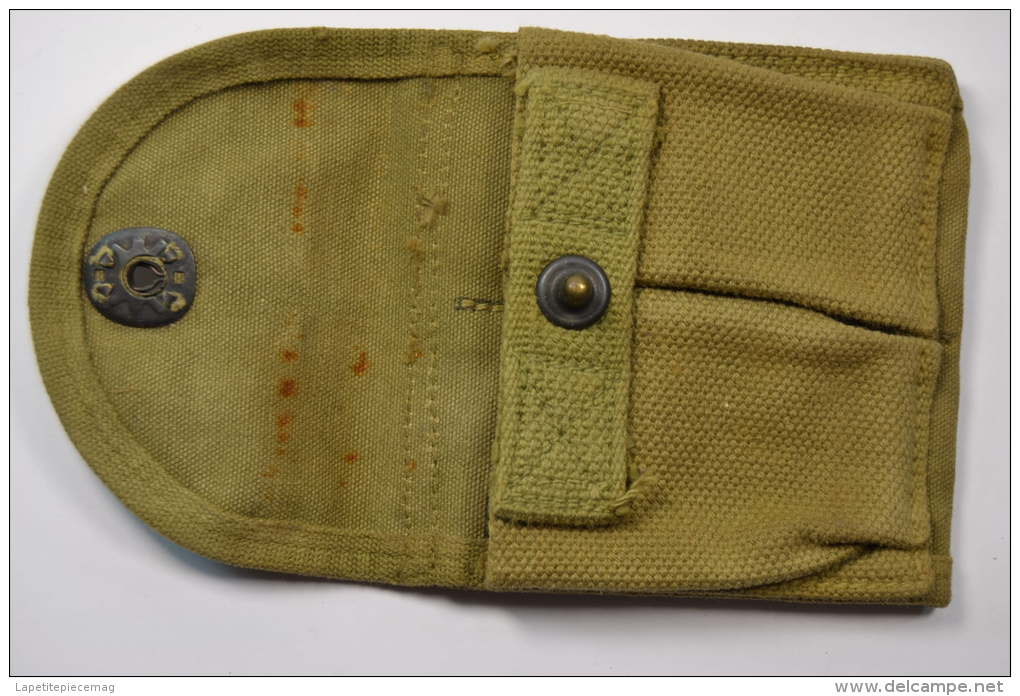 Etui / Pochette Porte Chargeur Pour Carabine USM1 Deuxieme Guerre Mondiale. US M1 WW2. Pocket Magazine Double Web - 1939-45