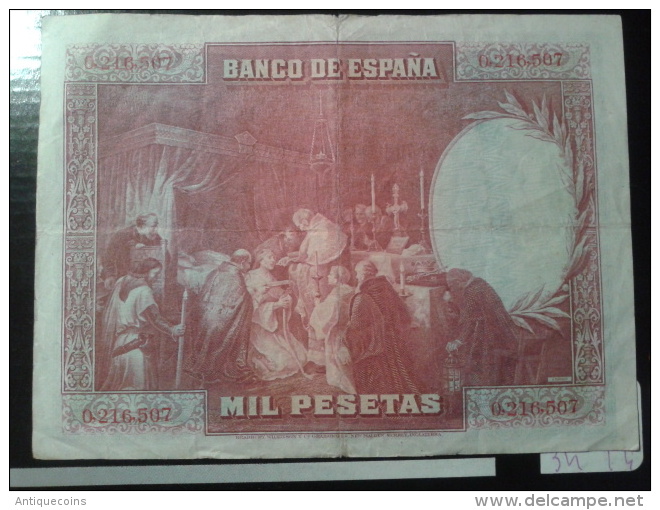 1000 PESETAS  DE 1928  "MADRID" - Otros & Sin Clasificación
