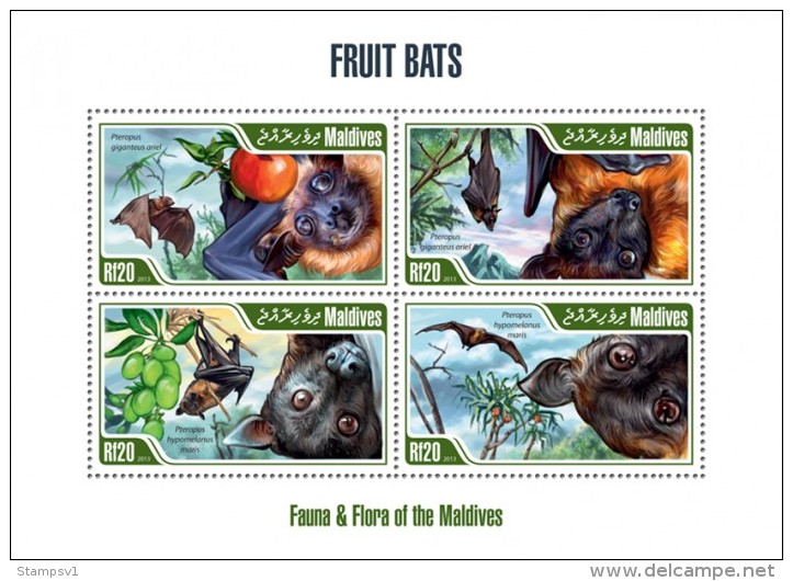 Maldives. 2013 Fruits Bats. (210a) - Chauve-souris